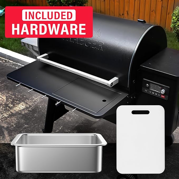 32.5 X 11.5 Folding Front Shelf for Traeger Pro 780 Ironwood 885, Easy-Check Fit Accessory for Outdoor Cooking or Use