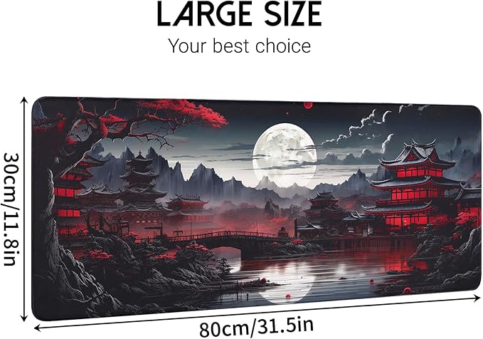FreeNook Mouse Pad Gaming Mousepad,Large Mousepads for Keyboard and Mouse with Non-Slip Rubber Base,Suitable for School,Office,Home,31.5 x 15.7 Inch