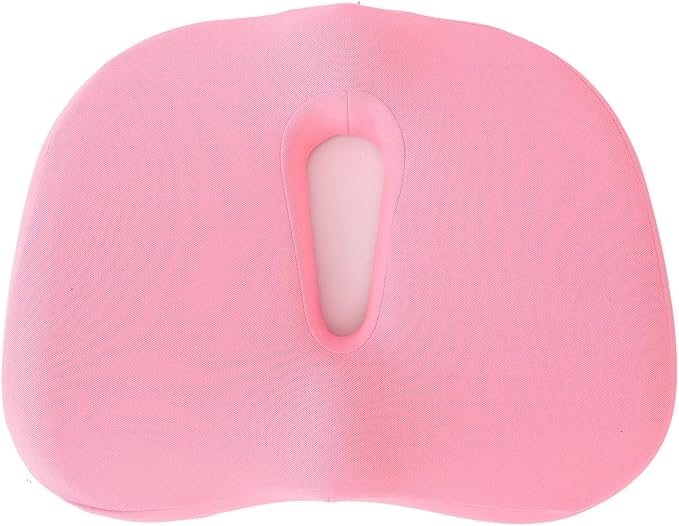 Memory Foam Seat Cushion Breathable Hollow Core Orthopedic Sitting Pillow Pad for Office Car Home (Pink)