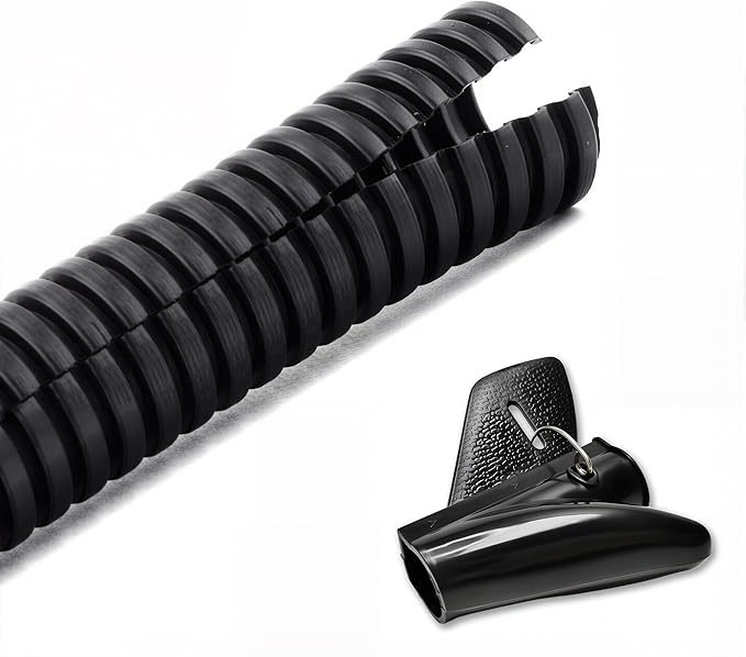 ZhiYo 10FT 1” Wire Loom Split Tubing Auto Wire Conduit Flexible Cover