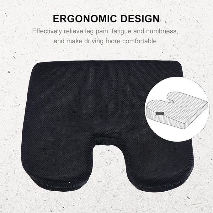 BESPORTBLE 1 Pc Car Seat Heighten Bottom Pad Breathable Buttocks Seat Cushion Mat Auto Bike Accessories