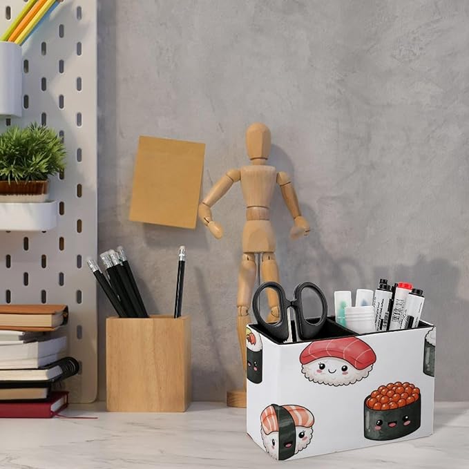 Multi-Functional Pencil Holder Cute Food Japanese Sushi, Perfect for Home and Office Use