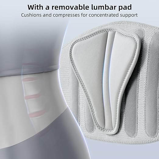 FREETOO Back Brace for Lower Back Pain Women with Bionic Support System, Adjustable Knitted Lumbar Support Belt, Breathable Mesh Design with Lumbar Pad,for Herniated Disc,Sciatica,Scoliosis XS (Your Waist:25.5''～29.5'')