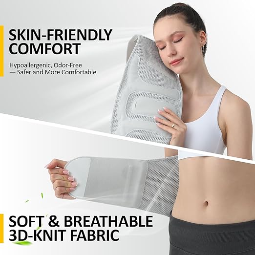 Lower Back Brace for Women and Men - Adjustable Lumbar Back Brace, Full Support Lumbar Brace, Ergonomic Design & Soft Breathable 3D Knit Material, for Sciatica Scoliosis Posture, Ideal for Work Lifting (L:30.5"-41.3")
