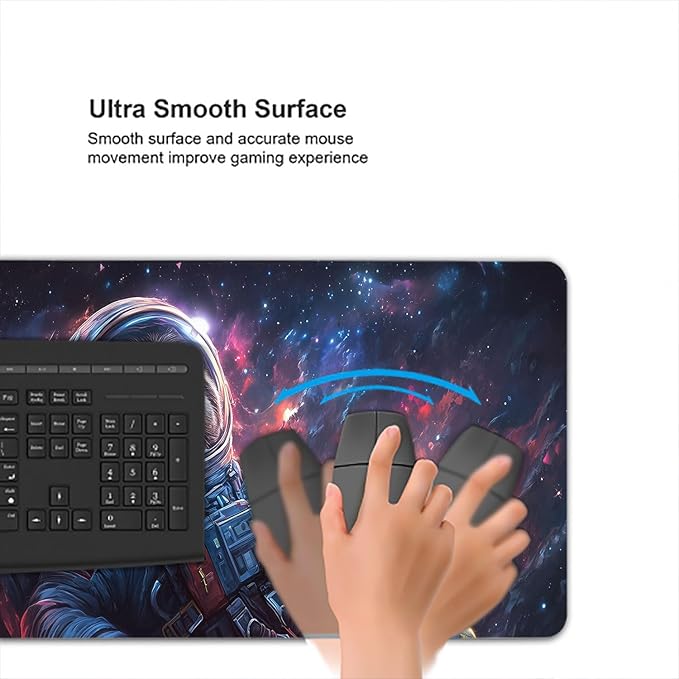 Sloth Gaming Mouse Pad Fantasy Planet Space Galaxy Funny Mousepad XL Large Gaming Mouse Pad Laptop Keyboard Mat Desk Pad 31.5"x11.8" Office Computer Keyboard Laptop Home