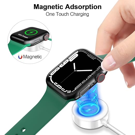 𝟐𝟎𝟐𝟔 𝐔𝐩𝐠𝐫𝐚𝐝𝐞𝐝 for Apple Watch Charger Magnetic Fast Charging Cable [Portable] Magnetic Wireless Charging Compatible with iWatch Series Ultra/SE/11/10/9/8/7/6/5/4/-[3.3FT] White