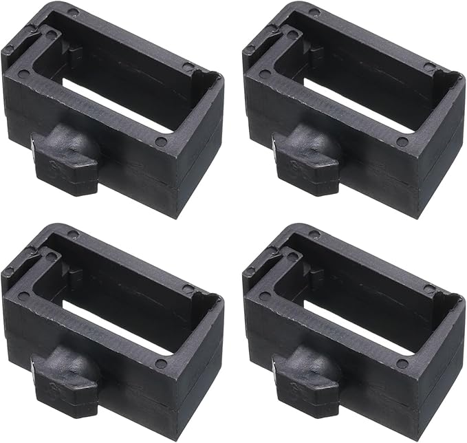 MECCANIXITY 4Pcs Single Slot Flat Cable Clamp 8, 13mm Mount Slot Width Wire Holder ABS for 40 Series European Standard Aluminum Extrusion
