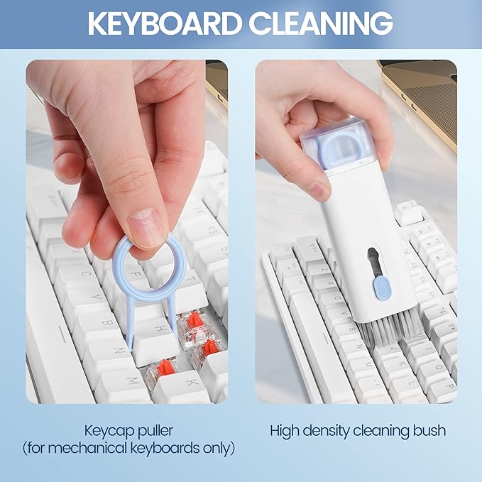 VUBOJO Laptop Screen Keyboard Earbud Cleaner Kit，Electronics Cleaning Tool for MacBook iPad iPhone Pro Cell Phone,airpod Cleaner kit,Computer Cleaning Tool Kit(Blue)