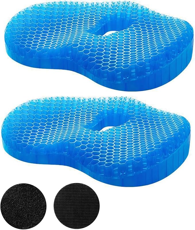 westlyn Gel Seat Cushion, Heavy-Duty Honeycomb Gel Seat Cushion, Suitable for Long Sitting Pressure Relief, Breathable & Soft Non-Slip, Cooling Seat Cushions for Car Seat Office Chair