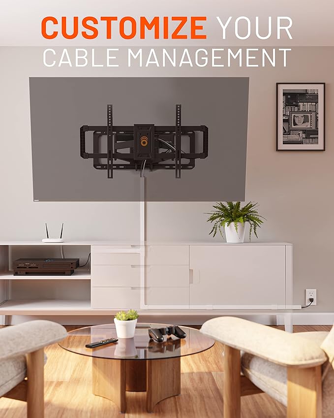ECHOGEAR Cord Cover Raceway Kit - Peel & Stick Channel with 10' of Cable Hiders - Includes Connector Pack to Customize Your Cable Management - Black