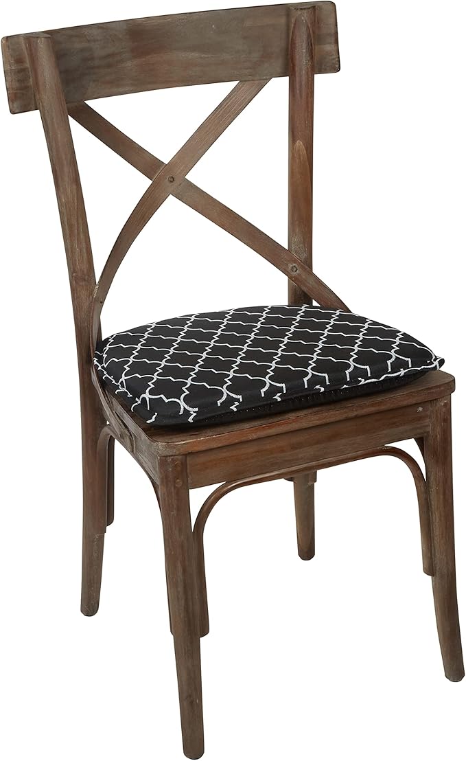 Non-Slip Chair Cushions, Assembled in USA, U-Shaped Skid-Proof Seat Pads for Dining Room, Kitchen, Office, 15"x16"