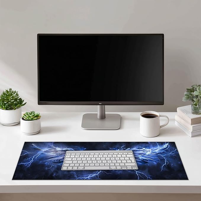 HOMETITUTE Mouse Pad XL Gaming Mousepad 31.5 x 11.8 Inch Large Desk Mat Extended Keyboard Pad Computer Mat Non Slip Surface Waterproof Desk Accessories