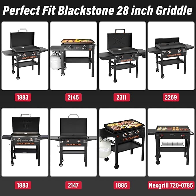 29 X 7 Folding Front Shelf for Blackstone 28 inch griddle 1883 2415 2311 2269, Easy-Check Fit Accessory for Outdoor Cooking or Use