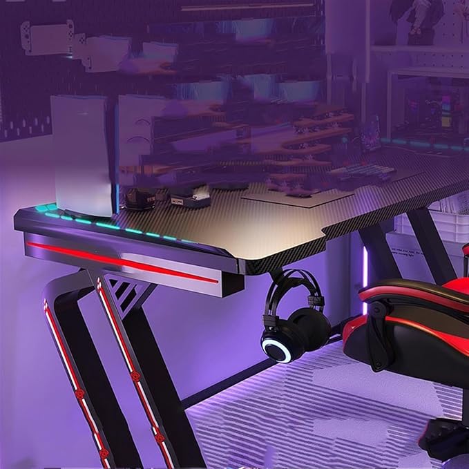 Home Desktop Computer Desk, Home Bedroom, Live Streaming Game and Chair Set Office(120x60x75cm)