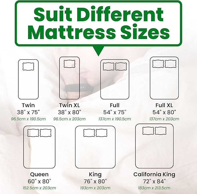 ECOHomes Non Slip Mattress Gripper Pad Stop Mattress, Keep Topper from Sliding - Anti Slip Grip Pads Holder Stop Couch Cushion, Sofa Cushions, Patio & Furniture to Prevent Sliding (Twin XL)