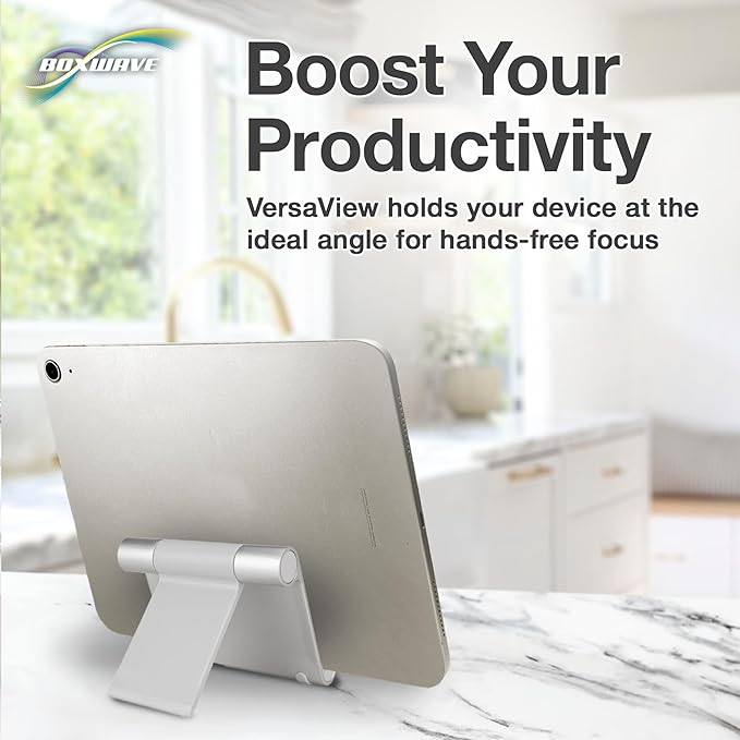BoxWave Stand and Mount Compatible with ARZOPA Portable Monitor S1 Table (15.6 in) - VersaView Aluminum Stand, Portable, Multi Angle Viewing Sturdy