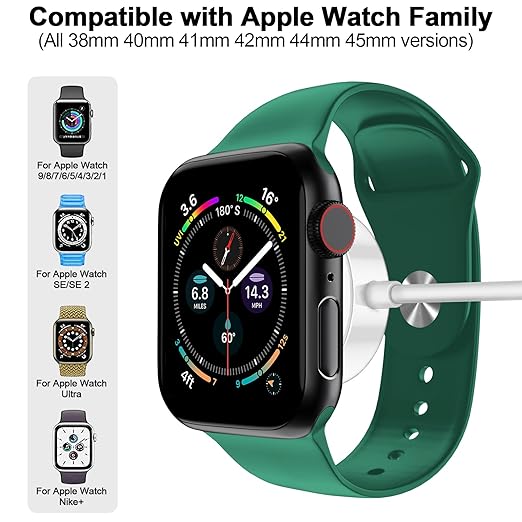 𝟐𝟎𝟐𝟔 𝐔𝐩𝐠𝐫𝐚𝐝𝐞𝐝 for Apple Watch Charger Magnetic Fast Charging Cable [Portable] Magnetic Wireless Charging Compatible with iWatch Series Ultra/9/8/7/6/SE/SE2/5/4/3/2-[4.9FT] White