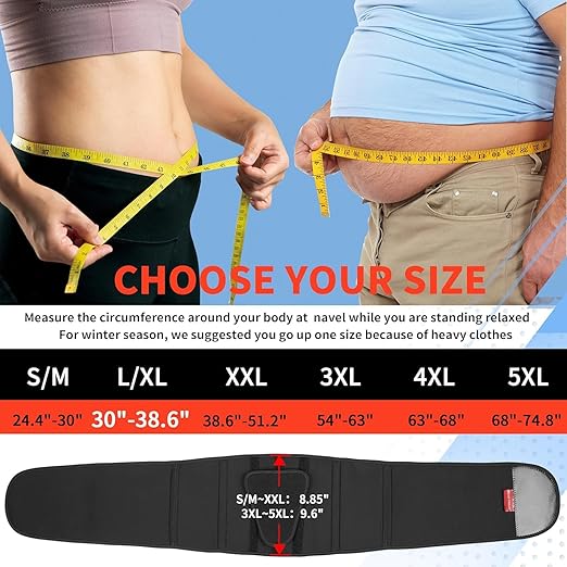 Back Brace for Lower Back Pain Relief - Adjustable Lumbar Support Belt for Sciatica, Herniated Disc, 3D Pad, Scoliosis - Breathable Mesh Lower Back Support with Removable Pad - For Men and Women (Large)