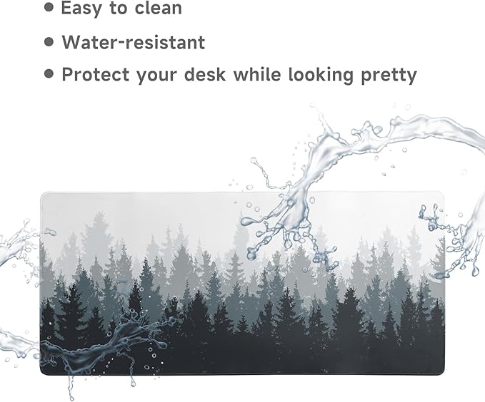 Gaming Mouse Pad Desk Pad XL Large Mouse Mat Keyboard Mat Office Desk Decor AccessoriesKeyboard Mat Office Desk Decor Accessories (Thicket)
