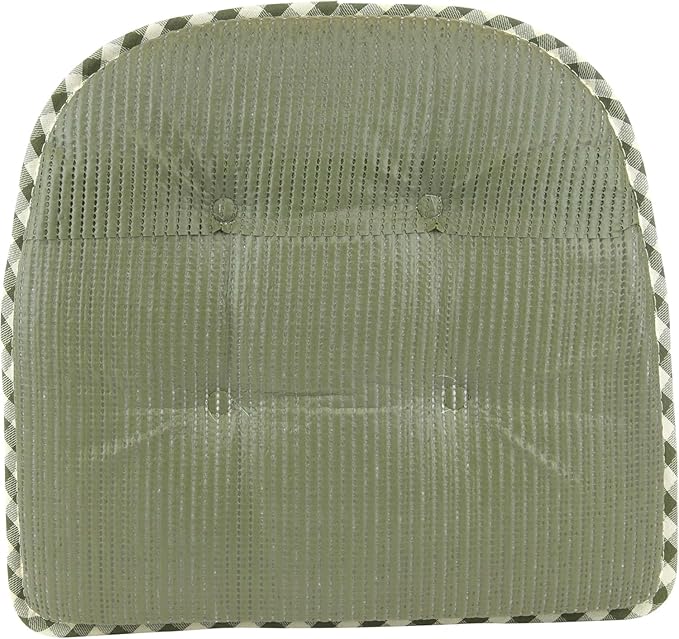 Non-Slip Chair Cushions, Assembled in USA, U-Shaped Skid-Proof Seat Pads for Dining Room, Kitchen, Office, 15"x16"