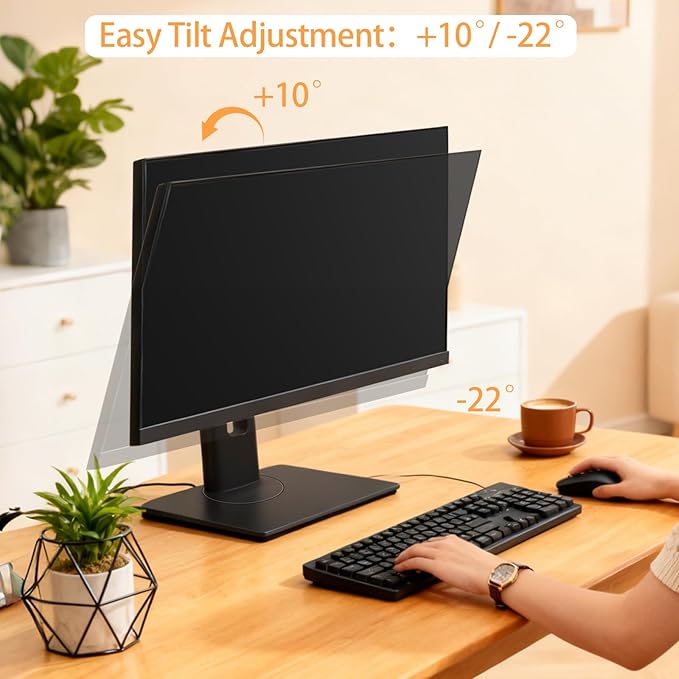 2026 Version Ergonomic VESA Monitor Stand, 150mm Spring Height adjustment,, Tool-Free Base, Swivel, Tilt & Rotation, for 26–32" Monitors, 7.28–8.82 lb, 100x100mm Vesa Mount (7.28～8.82LB)