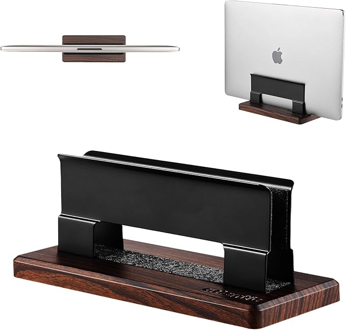 Vertical Laptop Stand for Desk - Adjustable Laptop Holder for MacBook & Most Laptops