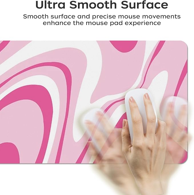 Large Desk Mat 35.4" x 15.7", PU Leather Desk Mats Mouse Pad Protector, Large Mouse Pad Non-Slip, Waterproof Writing Pad for Office and Home
