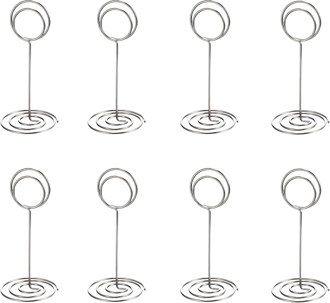 20 Pack Table Number Holders Place Card Holder Photo Picture Holder for Wedding, Birthday Party