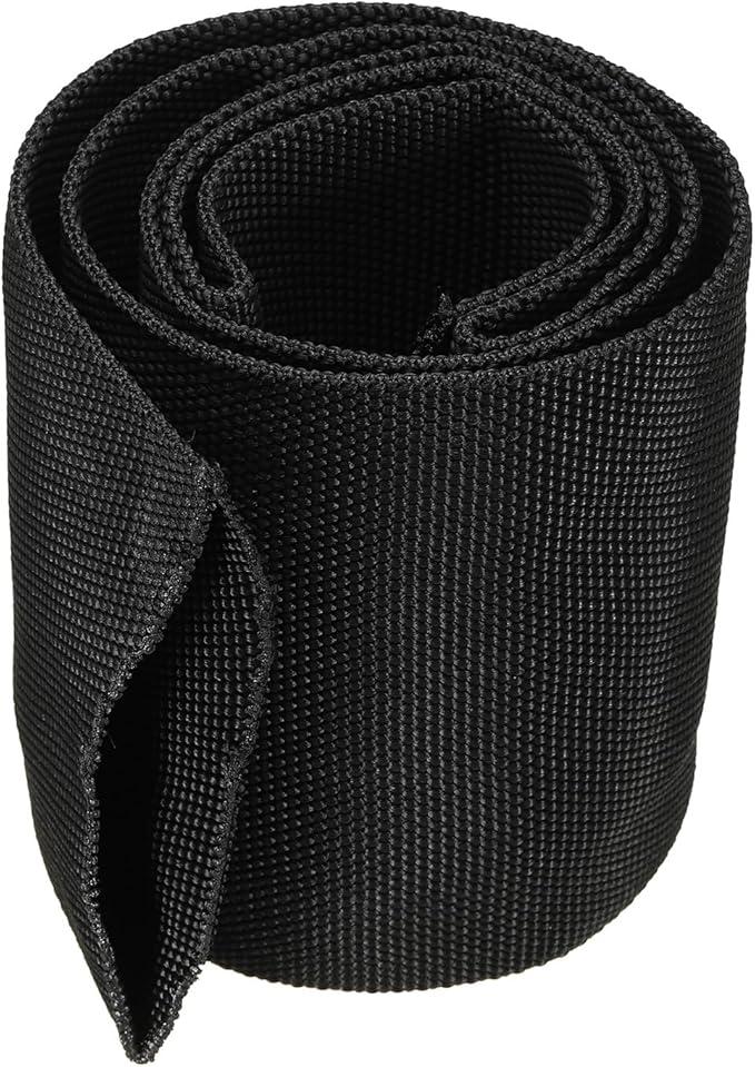PATIKIL 2.8" Dia 3.3FT Nylon Protective Hose Sleeve, Cable Cover Sheath Protection for Welding Tig Torch Hydraulic Hose, Black