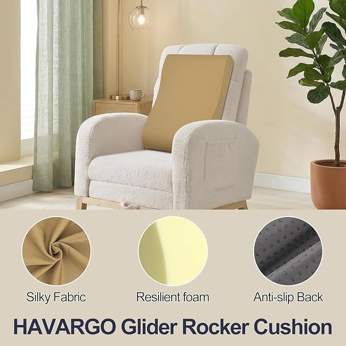 2-in-1 Neck Pillow Lumbar Support Pillow for Recliner Couch & Nursery Glider Chairs- High-Resilient Foam Cushion Ergonomic Back Support for Comfort in Rocking, Feeding, Nursing Brown L
