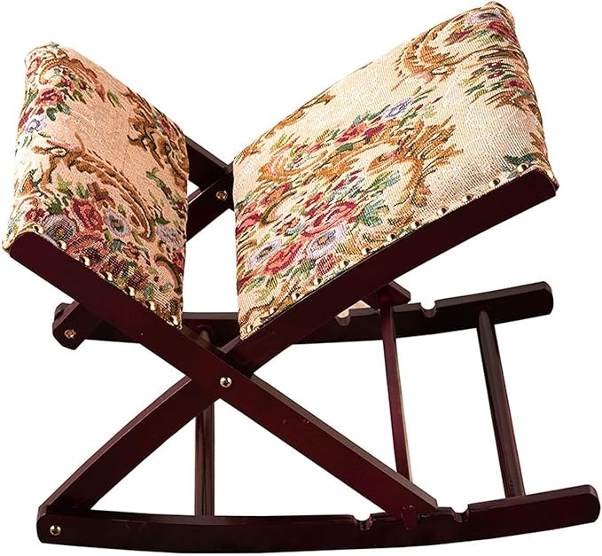 The Lakeside Collection Foldable Upholstered Rocking Footrests - Floral