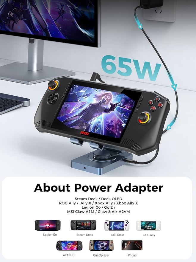 NEWQ iPad Docking Station Stand, 11-in-1 Dock with 4K 120Hz HDMI, 10Gbps Data, SD/TF 4.0, RJ45 Ethernet, Audio, Ventilated Design for iPad, Tablets, Steam Deck, ROG Ally, Legion Go, MSI Claw