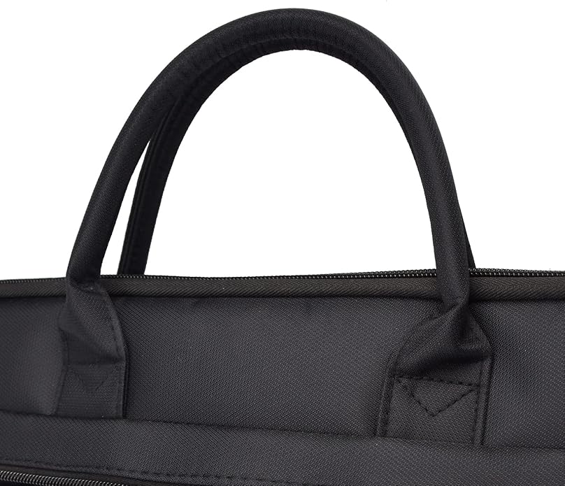 Waterproof Oxford Handle Document Bag Briefcase for Men File Tote Bag for Carrying Paper Files Black