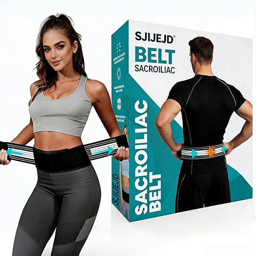 Back Brace for Lower Back Support Brace Pain Hip Sacroiliac Hip and Spine Pain - Breathable & Adjustable Light weight Lumbar Belt for Home Work and Exercise Suitable Women &men (Large)