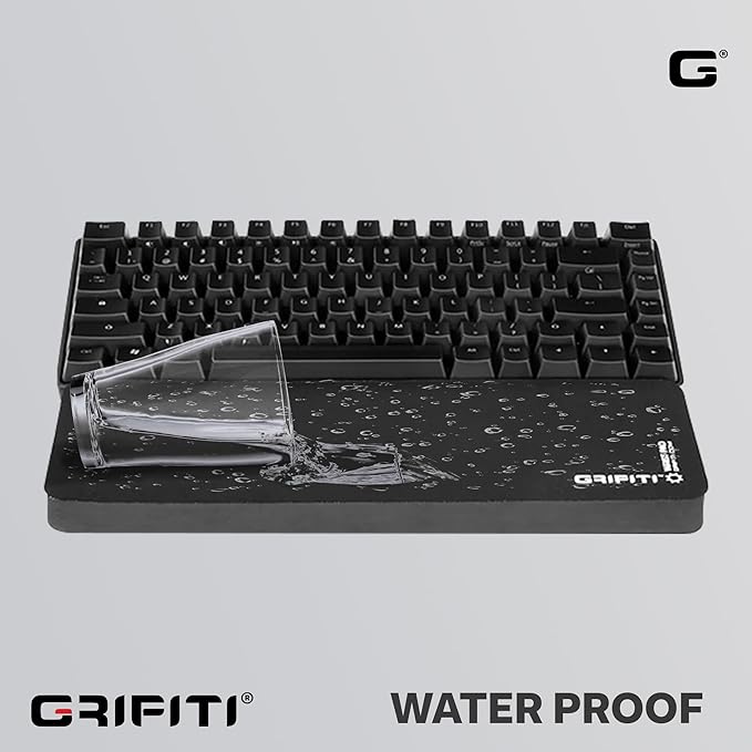 Grifiti Fat Wrist Pad 12" x 2.75” x 0.75" Inch Keyboard Rest Thick Small Ergonomic Computer Keyboards Hand & Palm Wrists Rests Support Carpal Tunnel Resting Pads Accessories (Thin 12 x 2.75 x 0.75)
