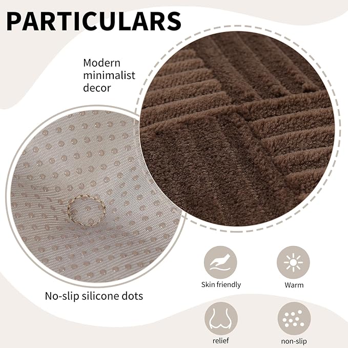 Office Stacking Chair Cushions 4 Pack, Corduroy High Density Foam Kitchen Seat Cushions with Ties, Square 17" x 17" Indoor Non-Slip Dining Chair Pads, Brown, 4pcs