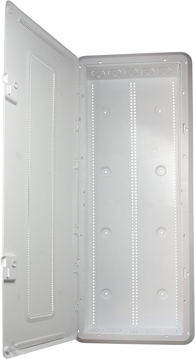 Legrand - OnQ 42 Inch Media Enclosure, Wifi Electrical Box, Cable Management Box for Distribution of Networking Service, Recessed Media Box Lets Signal Through, White, ENP4250-NA