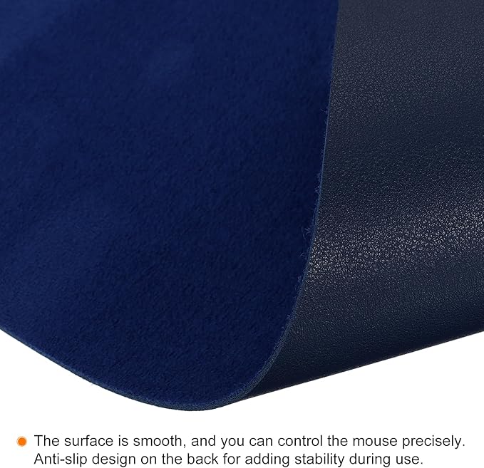 PATIKIL 24"x12" Desk Mat Protector, PVC Non-Slip Waterproof Mouse Pad Writing Mat for Office Home, Blue