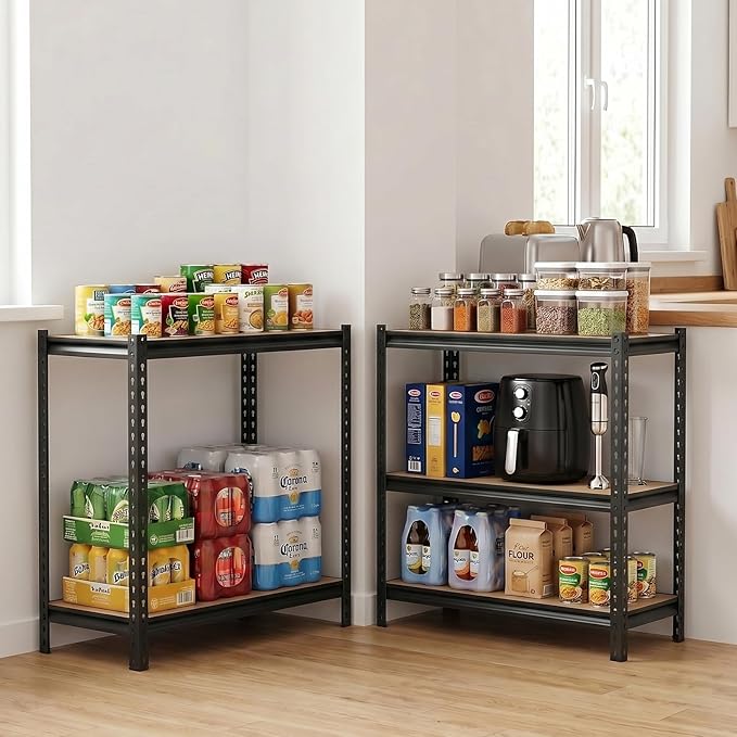 VEVOR Storage Shelves, 5-Tier Adjustable, 2500 lbs Capacity, Heavy Duty Garage Storage Shelving Unit, Metal Utility Rack Shelf, for Garage Warehouse Basement Kitchen, 40.35" W x 20.35" D x 71.38" H