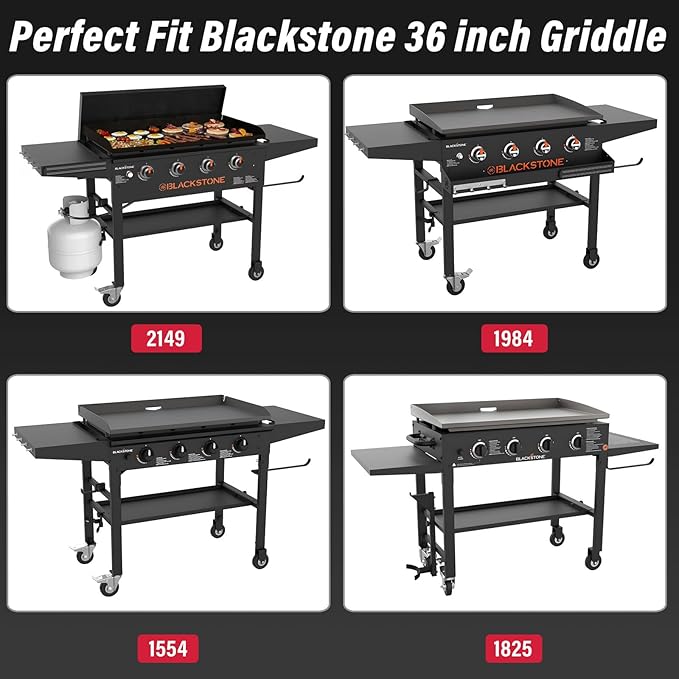 36 X 7 Folding Front Shelf for Blackstone 36 inch griddle 2149 1984 1554 1825, Easy-Check Fit Accessory for Outdoor Cooking or Use