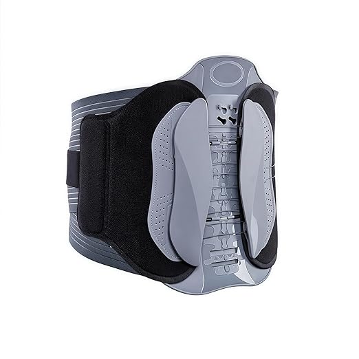 Back Brace Support Belt-Lumbar Support for Back Discomfort, Sciatica, Scoliosis, Herniated Disc Adjustable Support Straps-Lower Back Brace with Removable Lumbar Pad for Men & Women (S/M)