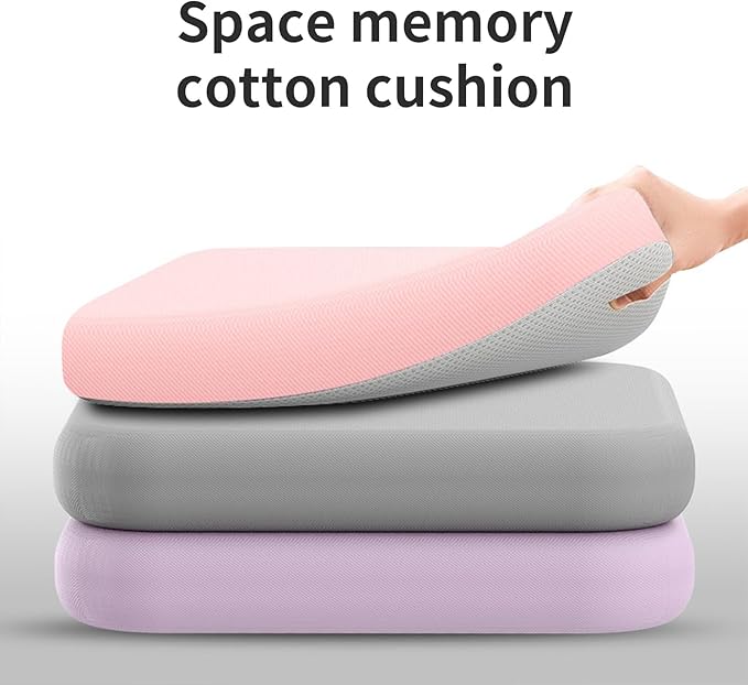 Ergonomic Memory Foam Seat Cushion Office Chair Pad Breathable Design for Long Sitting Comfort & Lumbar