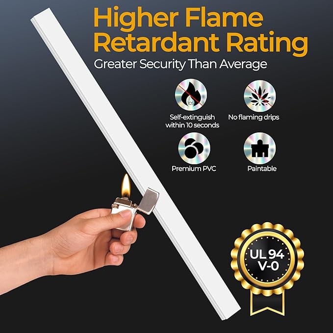 56.7in Cable Hider Cord Hider, Wire Covers for 1 Cord on Wall, Premium Cord Covers for Wires on Wall, Easy Set-up Wire Hider to Hide Tv Wires, Lamp, Speaker Cords, W0.59 H0.4in, White