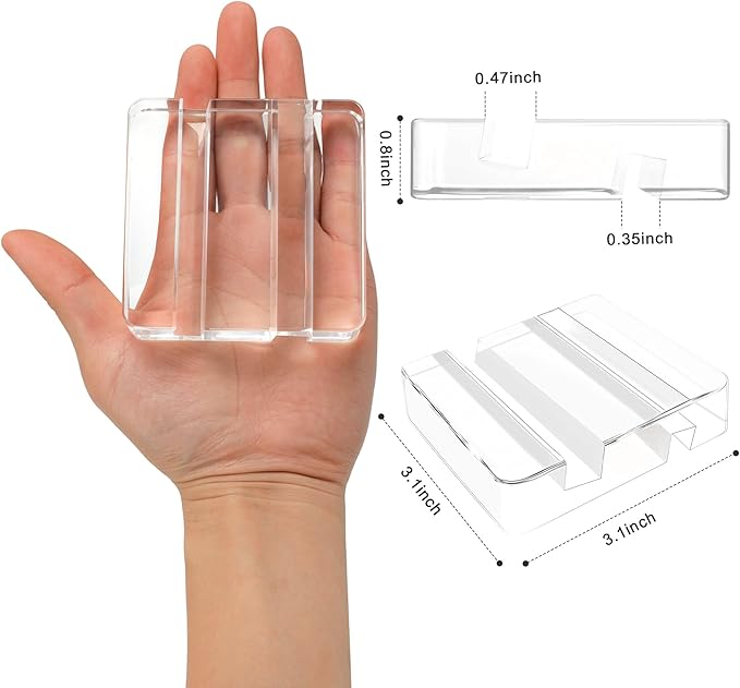 Square Portable Acrylic Cell Phone, CuteTransparent Desk Tablet Stand Universal Creative Travel-Friendly Accessory Compatible Smartphones and Mini Tablet