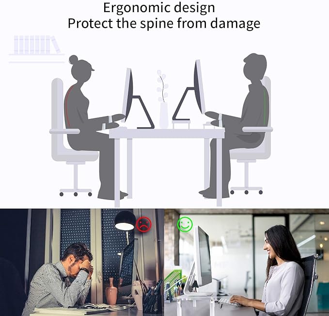 YestBuy Acrylic Monitor Stand Riser, Clear Computer Stand for Laptop, iMac, Pc, Printer, Desktop Ergonomic, Desk Riser Work from Home Accessories Office Supplies Platform Save Space
