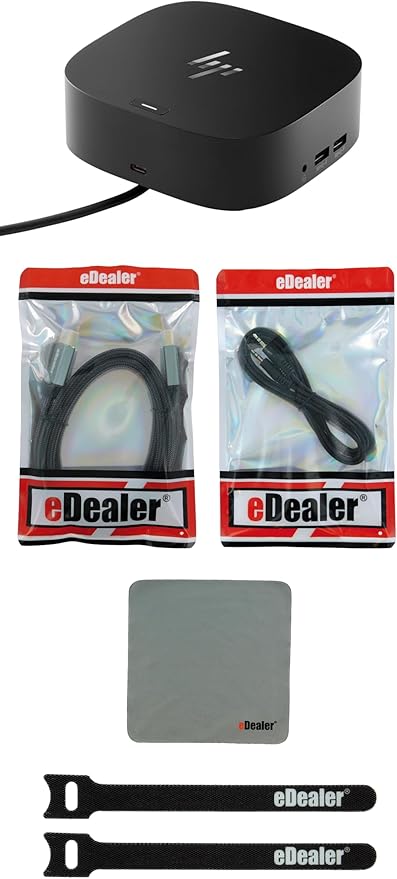 HP USB-C G5 Essential Dock (72C71AA) + eDealer Starter Kit Bundle