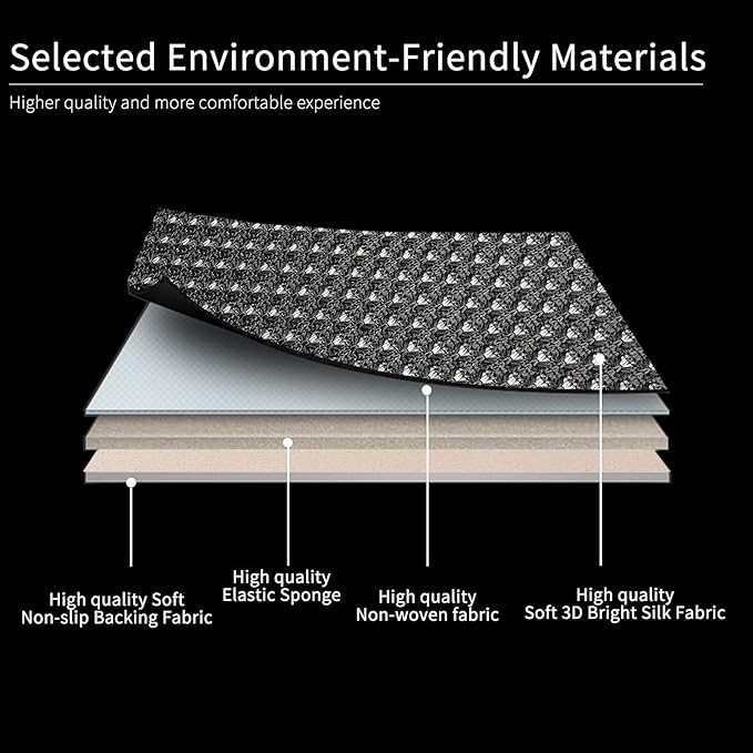 Auto Newer 2 PCS Breathable Universal Four Seasons Car Seat Covers，Luxury Car Seat Cushion，Protectors for Front Seat Bottoms,Compatible with 95% Vehicles， Fit for Cars Truck SUV or Vans(Black+Grey)