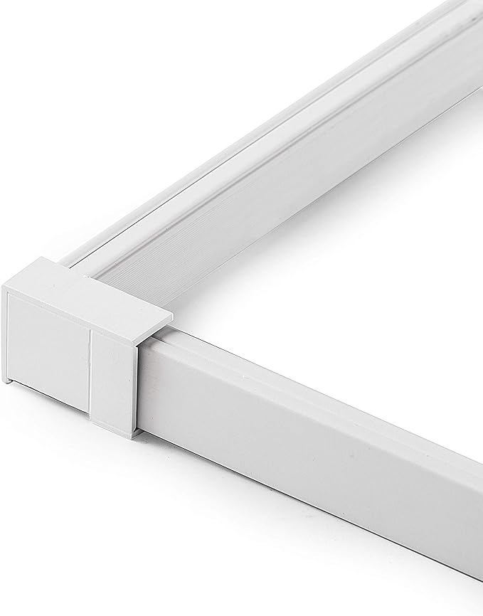 Easylife Tech Cable Raceway Kit – 10 ft White Self‑Adhesive Cable Management System with Junction Pieces – Wall Cord Concealer for TVs, Computers, Speakers & Home Electronics