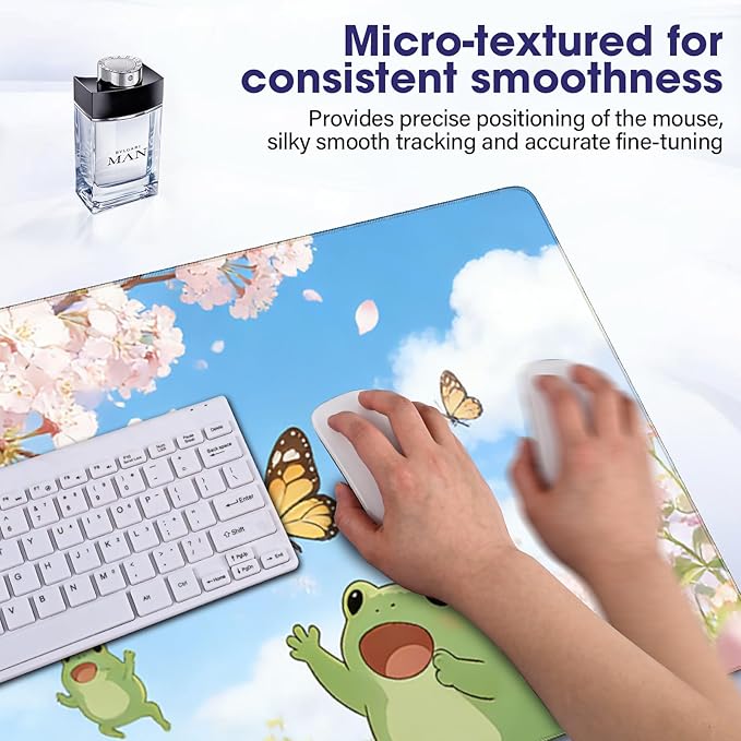 Professional Extended Gaming Mouse Pad - 31.5" x 15.7" Large Desk Mat with Stitched Edges, Waterproof Coating, Non-Slip Rubber Base for Gamers, Esports Pros, Office & Home