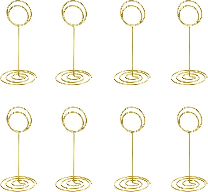 20 Pack Table Number Holders Place Card Holder Photo Picture Holder for Wedding, Birthday Party